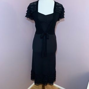 LOFT Black Cocktail Dress NWT
